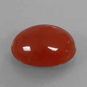 Cornaline Rouge orange naturelle Coupe ovale, 9.21 ct, Translucide