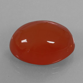 Cornaline orange naturelle transparent, 15,49 ct, transparent / translucide