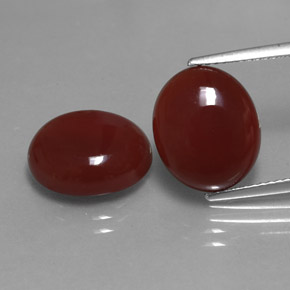 Achetez naturel ct rouge cornaline gems, coupe ovale, en provenance inde chez gemselect. en stock, livraison internationale!
