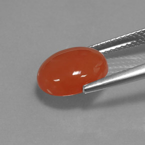 Cornaline rouge orange naturelle transparent, 3,24 ct, transparent / translucide