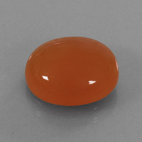 Cornaline orange naturelle transparent, 3,65 ct, transparent / translucide