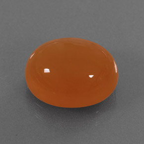 Cornaline orange naturelle transparent, 3,91 ct, transparent / translucide