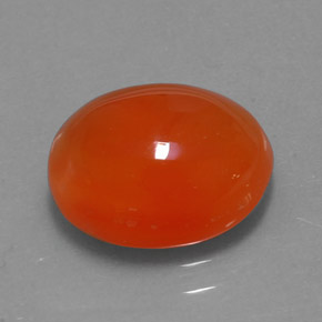 Cornaline orange naturelle transparent, 3,29 ct, transparent / translucide