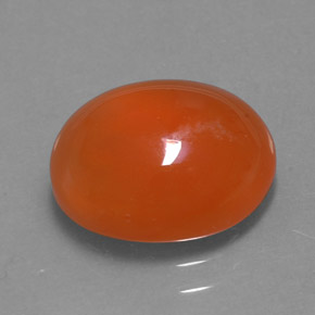 Cornaline orange naturelle transparent, 3,51 ct, transparent / translucide
