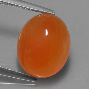 Cornaline Orange naturelle Transparent, 4.11 ct, Transparent / Translucide