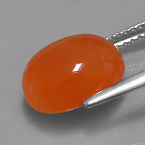 Cornaline Orange naturelle Transparent, 4.11 ct, Transparent / Translucide