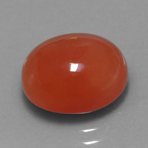 Cornaline orange naturelle transparent, 4,16 ct, transparent / translucide