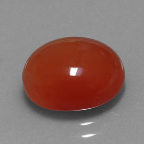 Cornaline orange naturelle transparent, 3,67 ct, transparent / translucide