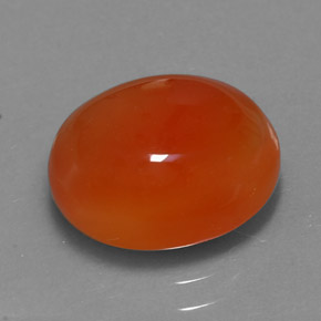 Cornaline orange naturelle transparent, 4,11 ct, transparent / translucide