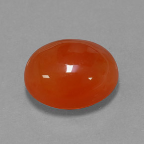 Cornaline orange naturelle transparent, 3,80 ct, transparent / translucide