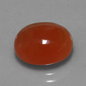 Cornaline orange naturelle transparent, 3,44 ct, transparent / translucide