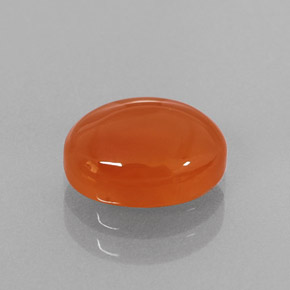 Cornaline orange naturelle transparent, 1,82 ct, transparent / translucide