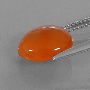 Cornaline Orange naturelle Transparent, 3.17 ct, Transparent / Translucide