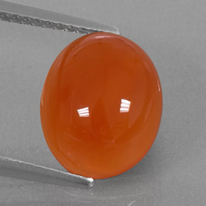 Cornaline Orange naturelle Transparent, 3.97 ct, Transparent / Translucide