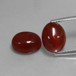 Achetez naturel ct rouge cornaline gems, coupe ovale, en provenance inde chez gemselect. en stock, livraison internationale!