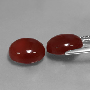 Achetez naturel ct rouge cornaline gems, coupe ovale, en provenance inde chez gemselect. en stock, livraison internationale!