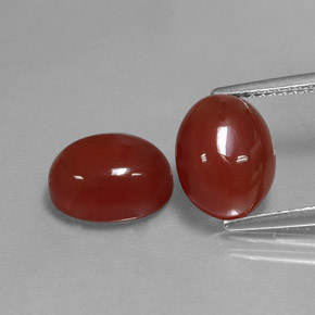 Achetez naturel ct rouge cornaline gems, coupe ovale, en provenance inde chez gemselect. en stock, livraison internationale!