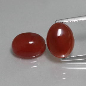 Achetez naturel ct rouge cornaline gems, coupe ovale, en provenance inde chez gemselect. en stock, livraison internationale!