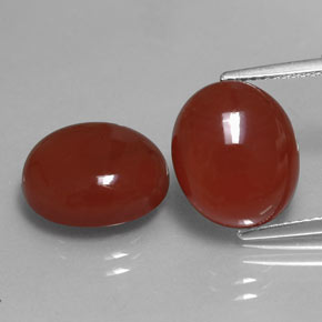 Achetez naturel ct rouge cornaline gems, coupe ovale, en provenance inde chez gemselect. en stock, livraison internationale!