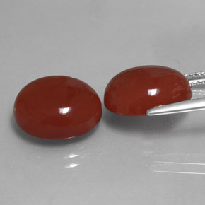 Achetez naturel ct rouge cornaline gems, coupe ovale, en provenance inde chez gemselect. en stock, livraison internationale!