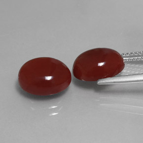 Achetez naturel ct Rouge Cornaline gems, Coupe ovale, En provenance Inde chez GemSelect. En stock, livraison internationale!