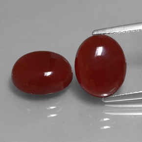 Achetez naturel ct rouge cornaline gems, coupe ovale, en provenance inde chez gemselect. en stock, livraison internationale!
