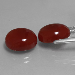 Achetez naturel ct rouge cornaline gems, coupe ovale, en provenance inde chez gemselect. en stock, livraison internationale!