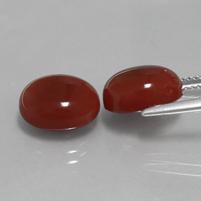Achetez naturel ct rouge cornaline gems, coupe ovale, en provenance inde chez gemselect. en stock, livraison internationale!