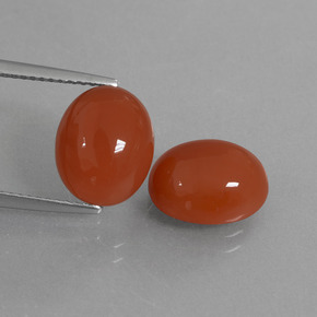 Achetez naturel 8.05ct Rouge orange Cornaline gems, Coupe ovale, En provenance Inde chez GemSelect. En stock, livraison internationale!