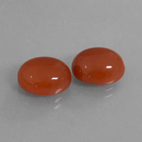 Achetez naturel 8.05ct Rouge orange Cornaline gems, Coupe ovale, En provenance Inde chez GemSelect. En stock, livraison internationale!