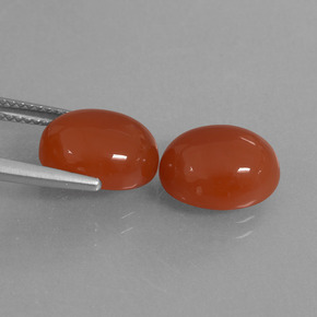 Achetez naturel 8.05ct Rouge orange Cornaline gems, Coupe ovale, En provenance Inde chez GemSelect. En stock, livraison internationale!