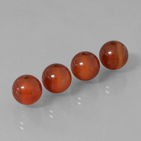 Achetez naturel ct Rouge brunâtre Cornaline gems, Sphère / Boule, En provenance Inde chez GemSelect. En stock, livraison internationale!