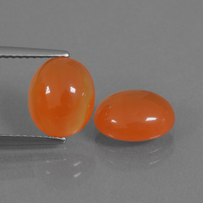 Achetez naturel 5.12ct Orange moyen Cornaline gems, Coupe ovale, En provenance Inde chez GemSelect. En stock, livraison internationale!