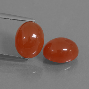 Achetez naturel ct Rouge-orange Cornaline gems, Coupe ovale, En provenance Inde chez GemSelect. En stock, livraison internationale!