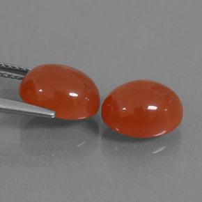 Achetez naturel ct Rouge-orange Cornaline gems, Coupe ovale, En provenance Inde chez GemSelect. En stock, livraison internationale!