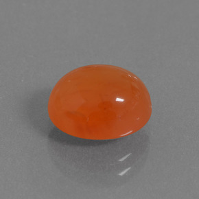 Cornaline Orange naturelle Coupe ovale, 3.33 ct, Translucide