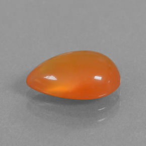 Cornaline Orange naturelle En forme de poire, 2.63 ct, Translucide
