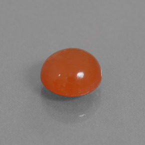 Cornaline Orange naturelle Coupe roude, 2.76 ct, Translucide