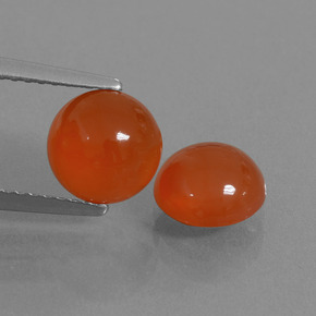 Achetez naturel ct orange cornaline gems, coupe roude, en provenance inde chez gemselect. en stock, livraison internationale!