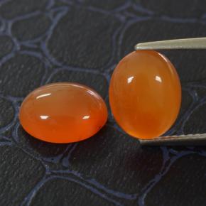 Achetez naturel 4,94ct orange cornaline gems, coupe ovale, en provenance inde chez gemselect. en stock, livraison internationale!