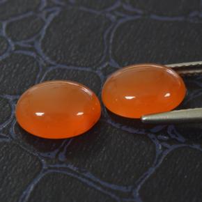Achetez naturel 4,94ct orange cornaline gems, coupe ovale, en provenance inde chez gemselect. en stock, livraison internationale!