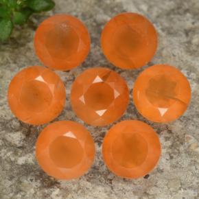 Achetez naturel 3.20ct Orange Cornaline gems, Coupe roude, En provenance Inde chez GemSelect. En stock, livraison internationale!