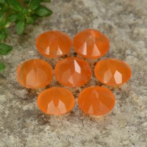 Achetez naturel 3.20ct Orange Cornaline gems, Coupe roude, En provenance Inde chez GemSelect. En stock, livraison internationale!