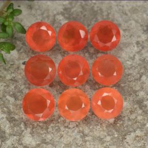 Achetez naturel 3,91ct orange cornaline gems, coupe roude, en provenance inde chez gemselect. en stock, livraison internationale!
