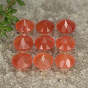 Achetez naturel 3,91ct orange cornaline gems, coupe roude, en provenance inde chez gemselect. en stock, livraison internationale!