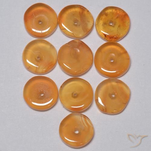4.96ctw Naturel Orange moyen Cornaline, Fantaisie, Transparent