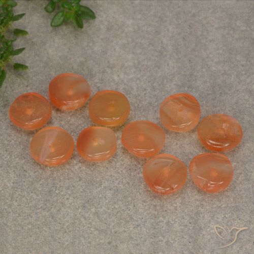 Achetez naturel 6.11ct Orange abricot chaud Cornaline gems, Forme fantaisie, En provenance Inde chez GemSelect. En stock, livraison internationale!