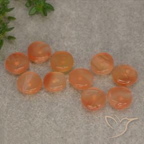 Achetez naturel 6.11ct Orange abricot chaud Cornaline gems, Forme fantaisie, En provenance Inde chez GemSelect. En stock, livraison internationale!