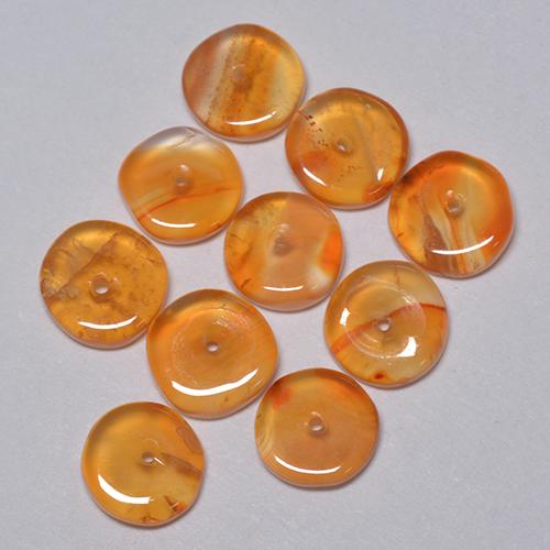 Achetez naturel 5.83ct Orange moyen Cornaline gems, Forme fantaisie, En provenance Inde chez GemSelect. En stock, livraison internationale!