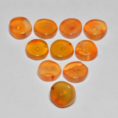 Achetez naturel 7.77ct Abricot orange Cornaline gems, Forme fantaisie, En provenance Inde chez GemSelect. En stock, livraison internationale!